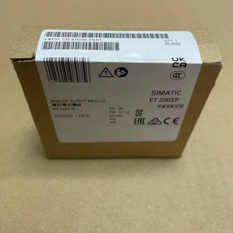 

New 6ES7135-6HD00-0BA1 ET 200SP Analog Output Module 6ES7 135-6HD00-0BA1 1 Year Warranty