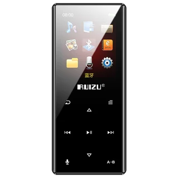 RUIZU D29 지원 블루투스 MP3 음악 플레이어, 내장 스피커, HiFi 휴대용 워크맨, 라디오 FM 녹음, 전자 책 플레이어