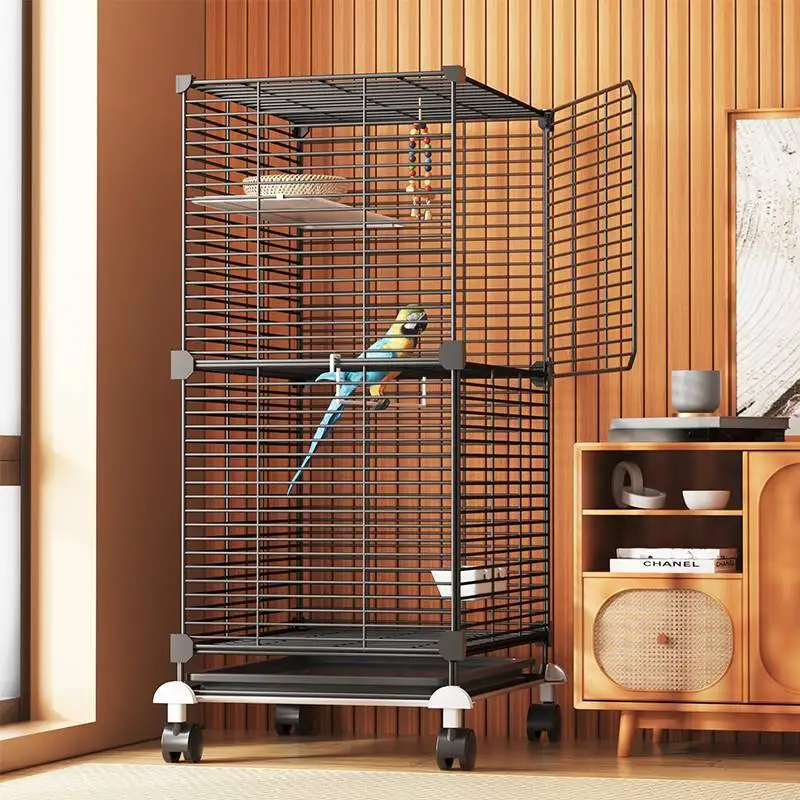 Image result for Large Bird Cage for Cockatiel Spacious Metal Aviary with Stand Easy ...