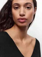  Women 2023 Autumn New Fashion Joker Knit Retro Long Sleeve Chic V-Neck Back Bow Casual Female Top Mujer 