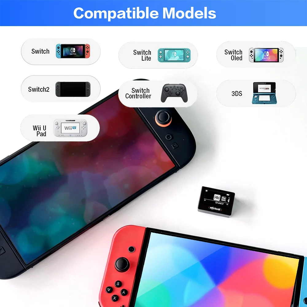 Nfctool Amiibo 에뮬레이터 스마트 Amiibo 카드 작성기 및 복사기 스위치/3DS/Wii U Amiibo 태그 에뮬레이터용 범용 Amiibo 에뮬레이터