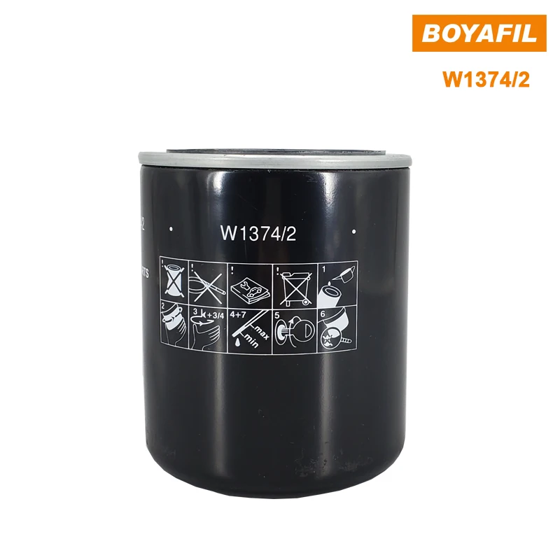 

Boyafil Filter W1374/2 Car Engine Oil Grid Air Compressor Oil Separator Vacuum Pump Oil Filter W1374