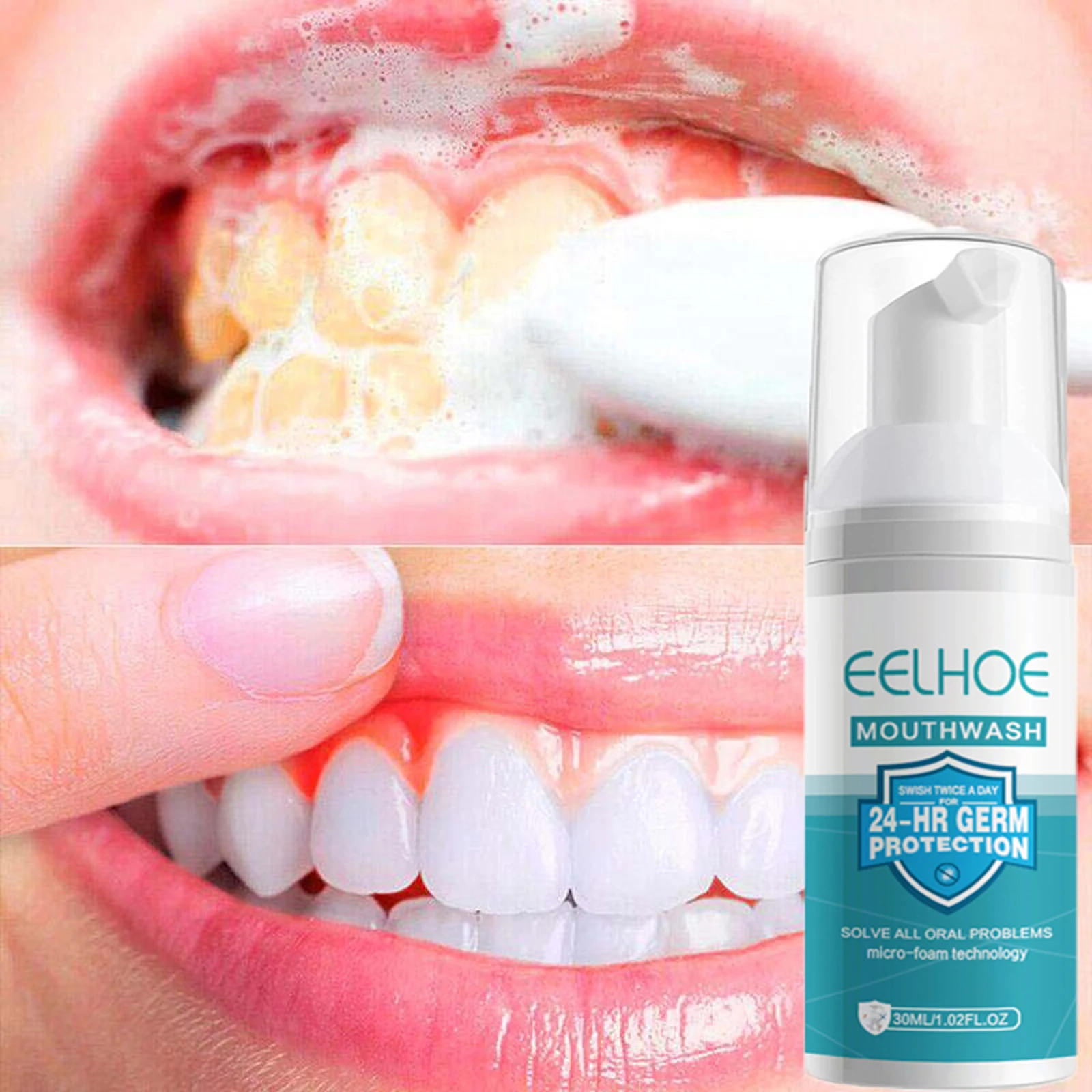 Teeth Whitening Mousse Toothpaste Remove Plaque Stains Cleansing Oral