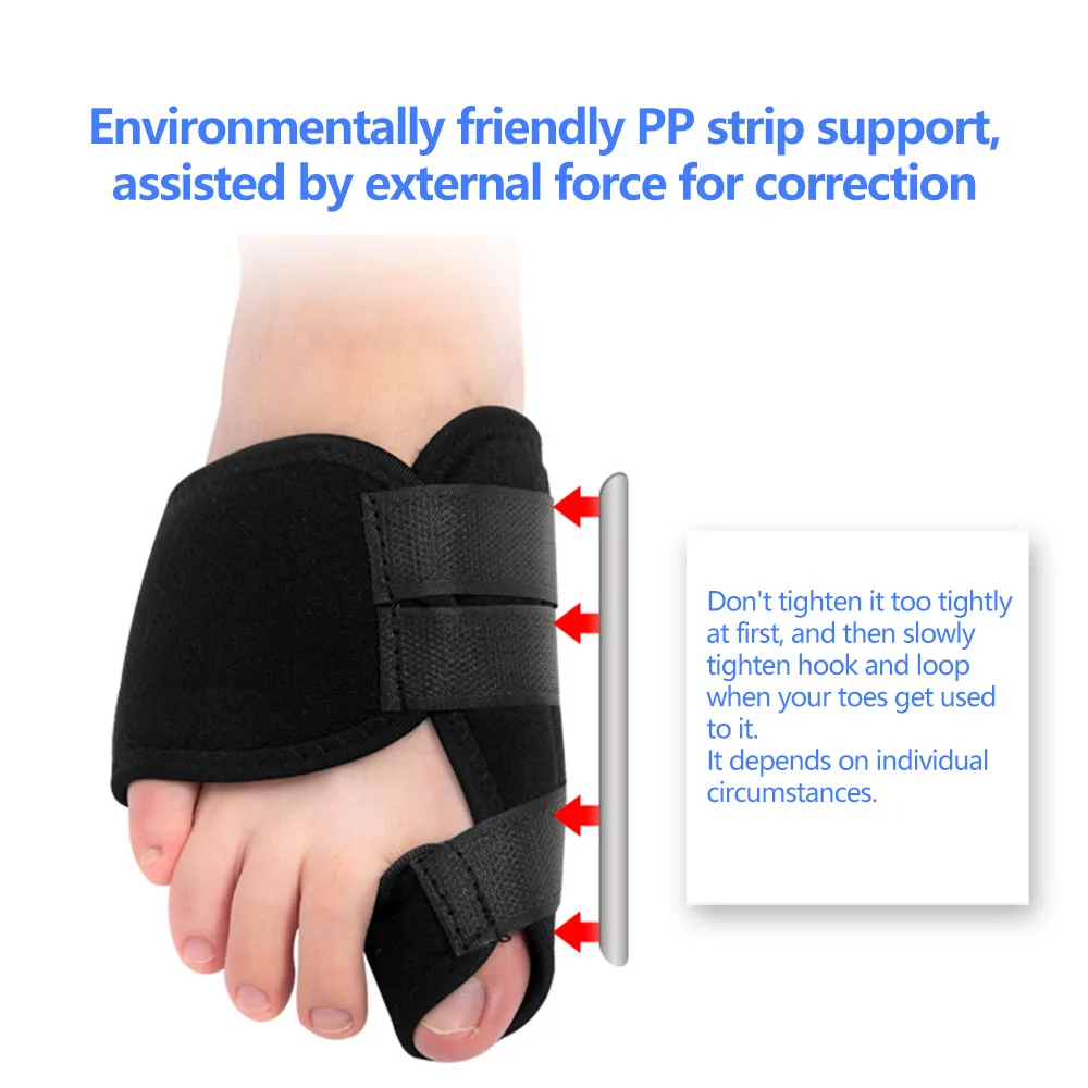 2Pcs Soft Bunion Corrector Toe Separator Brace Hallux Valgus Pain Relief Foot Pain Relief Foot Care Pedicure Orthotics Tools