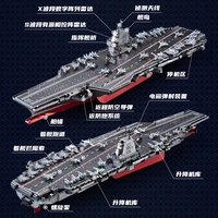 IRON STAR 3D Metal Puzzle C62209 Fujian Aircraft Carrier Model Kits DIY Laser Cutting Jigsaw Toys for Adults Children 2