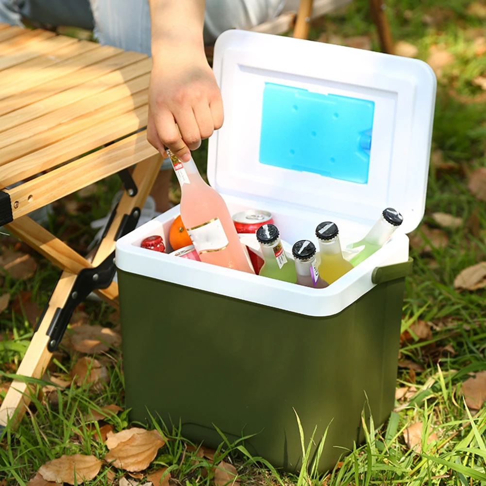Outdoor Cooler Box Portable Camping Refrigerator Food Storage Box Cooler Large Capacity Car Ice Bucket Camping BBQ Equipment