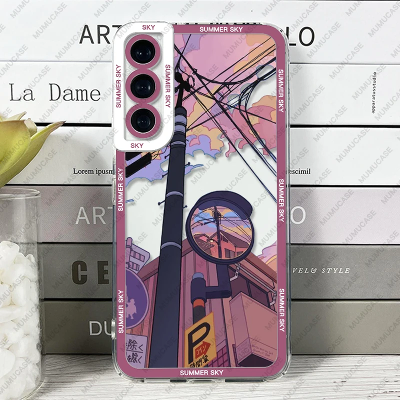 thumbnail image 1 of Summer Sky Case For Samsung Galaxy S24 S20 S21 S22 S23 Plus FE Ultra Soft Cover, 1 of 5