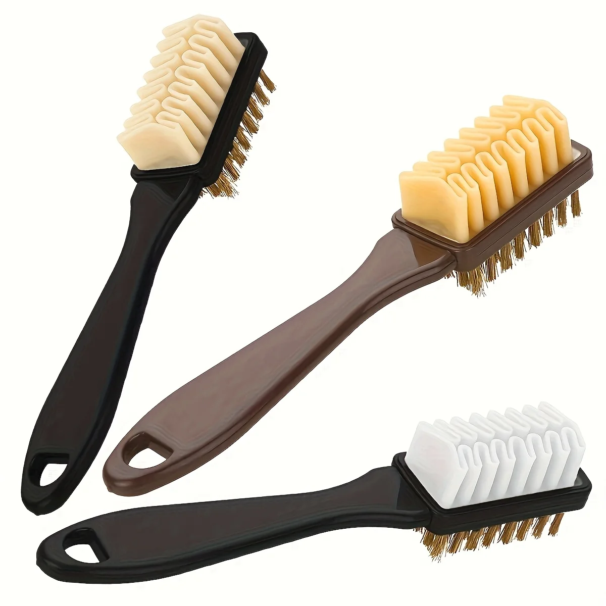 Shoe Cleaning Brush Kit 2-in-1 Dual-Ended with Eraser - Durable Plasticfor Suede Nubuck Boots | Universal Effective Care Tool