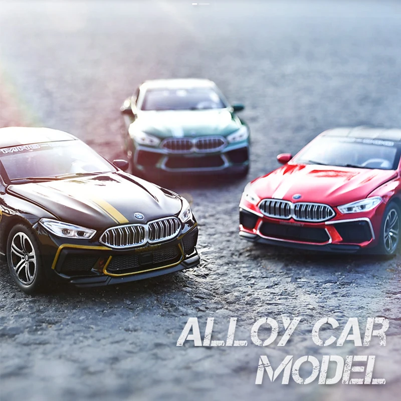 1/32 Scale M8 Alloy Car Model Die cast Metal Miniature Boy Toys Vehicles Children Birthday Gifts Boy Collectible Car Model diecast 1 32 scale alloy tesla model x miniature metal model car vehicles for children boys gifts toy ornaments collection