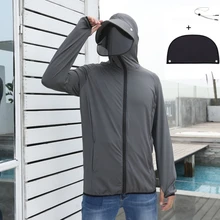  Professional Fishing Hoodie With Mask Anti-UV Sunscreen Sun Protection Clothes Fishing Shirt Breathable Quick Dry Fishing Jersey 