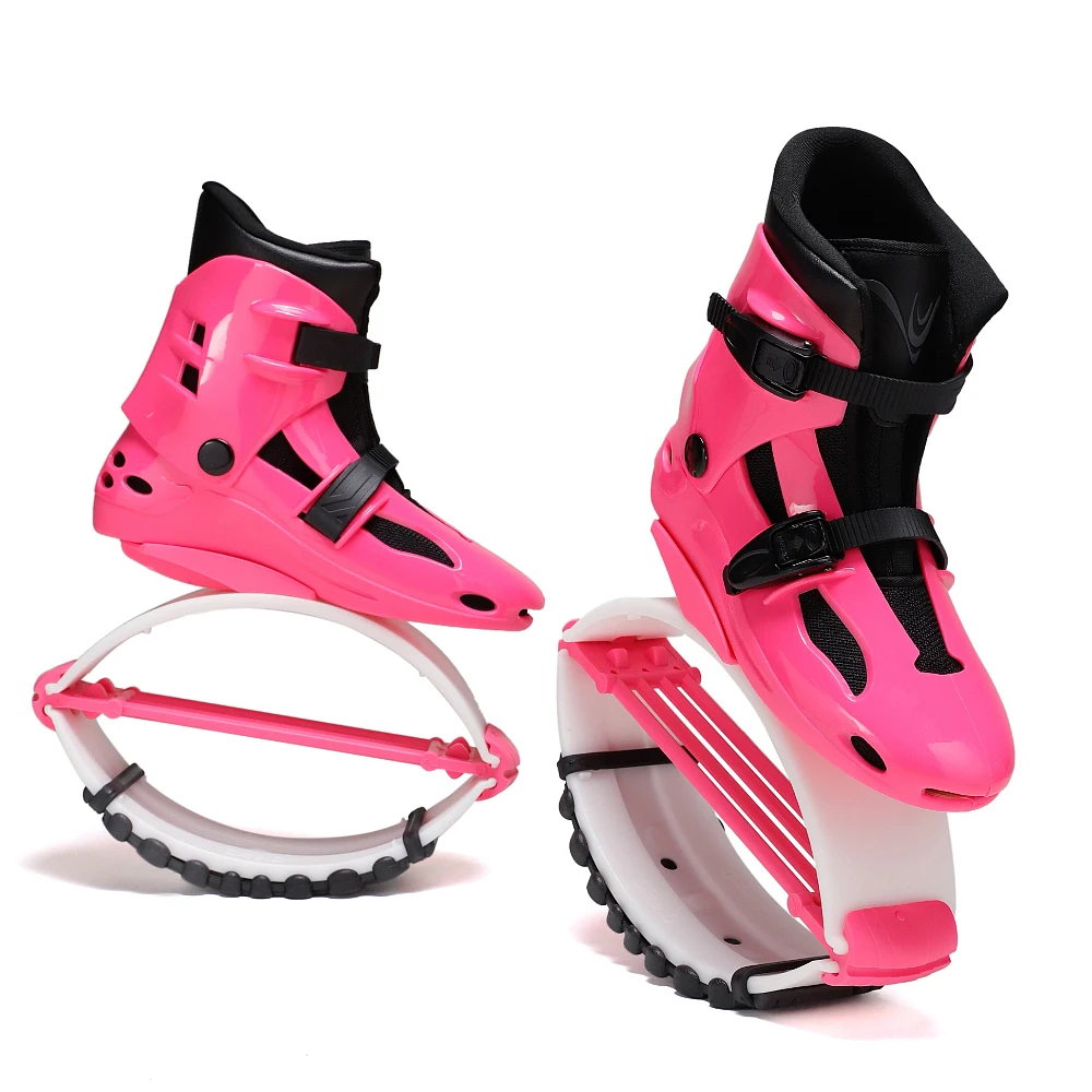 4T Professional Kangaroo Jumping Shoes With 4T Rings Slimming Shoes Bouncing Sport Fitness Toning Wedge Sneaker