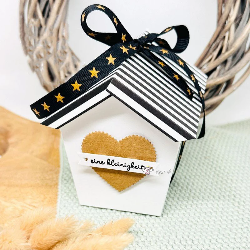 Piggy Craft metal cutting dies cut die mold 3D New Gift House box Scrapbook paper craft knife mould blade punch stencils dies