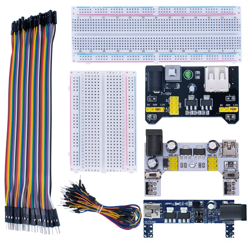 Mb102 Breadboard Kit 400/830 Points Prototype Board For - Temu