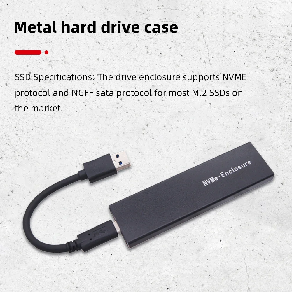   SSD USB  ̽, USB 3.1 M.2 NGFF NVME SSD C Ÿ Ŭ, 2230 2242 2260 2280