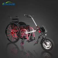 N/W 14KG Lightweight 12Inch Electric Handbike Wheelchair Handcycle Handicapped Trailer for the Disabled and Elderly 1
