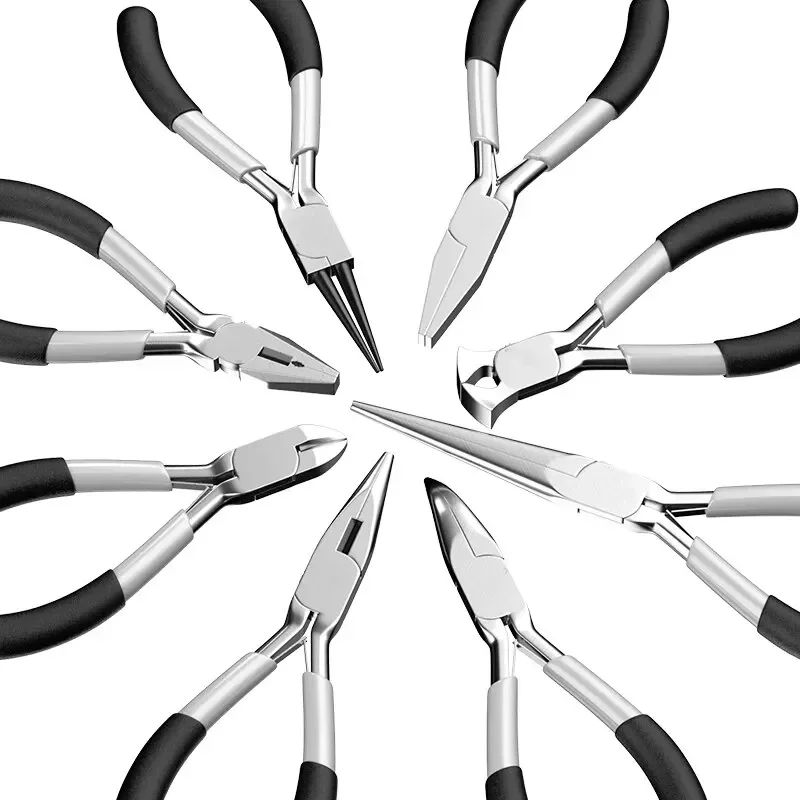 Multifunctional Hand Tools Jewelry Pliers Round Nose End Cutting Wire Pliers for Jewelry Making 5"