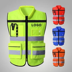 High ViSibility Reflective Vest Construction Workers' Work Clothes Night Running Road Traffic Reflective Safety Vest