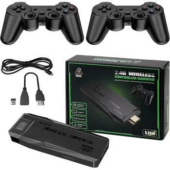 M8 Retro Video Game Console – 20,000+ Classic Games, HD TV 4K Output, 2.4G Wireless Controller, Plug-and-Play with Cartridges 1