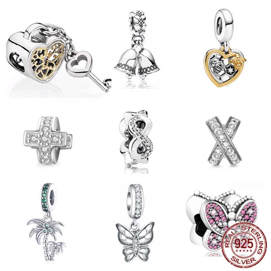 

Браслет Pandora женский из серебра 925 пробы, с маленькими колокольчиками