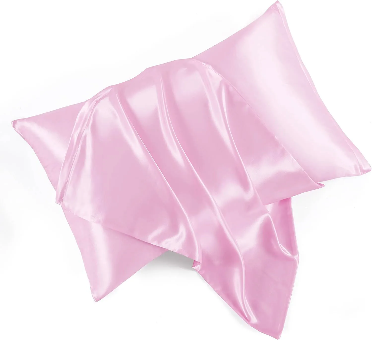 2 шт. Атласної наволочки для шкіри та волосся, набір атласних наволочок із 2 м’яких дихаючих гладких охолоджуючих наволочок для сну