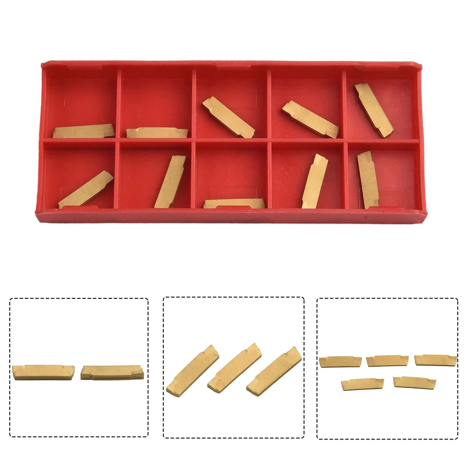 

10Pcs MGMN200-G 2mm Carbide Inserts For Machining Steel Lathe Tools CNC Metalworking Slotting Lathe Workholding Turning Tool
