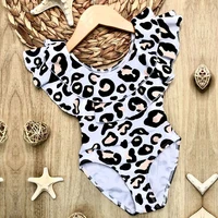 One-piece Baby Swimwear Striped Leopard Print Summer Beach Bikini Toddler Girls Swimsuit Bathing Skinny Baby Girls Swimming Suit 4