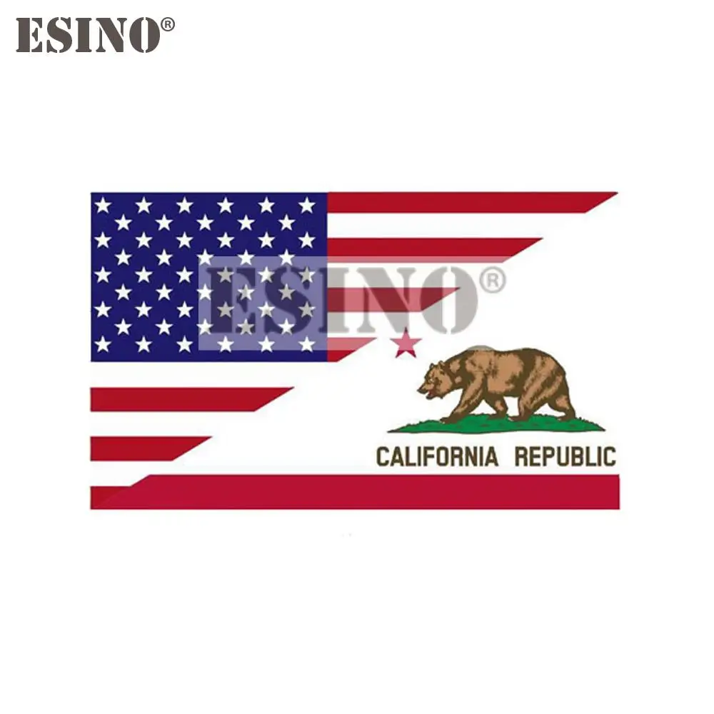 

Car Styling Creative USA America National Flag Map California Republic PVC Waterproof Car Body Sticker Pattern Vinyl