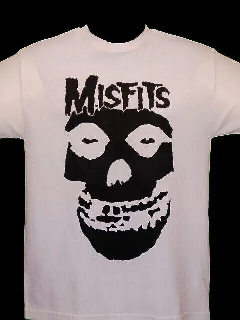 

Классическая футболка MISFITS с черепом FIEND, новая белая футболка
