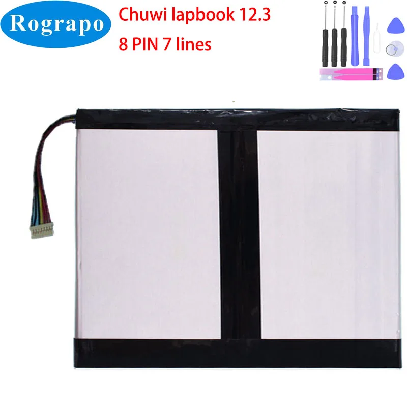 Nuovo 7.6V 6000Mah Chuwi Lapbook 12.3 Lapbook12.3 Cwi535 Cltd 38150155P Batteria Per Laptop 8 Pin 7 Wire Plug + Tool