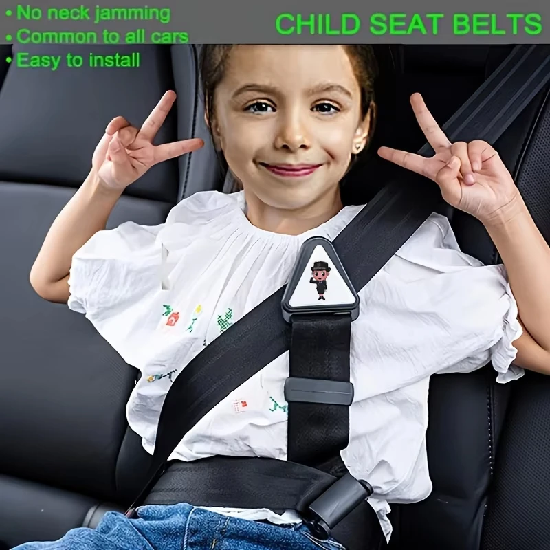 Cintura di sicurezza per bambini in auto, previene il movimento, chiusura regolabile, sicura e confortevole, sedile anti-strangolamento al collo, semplice e conveniente - Image 3