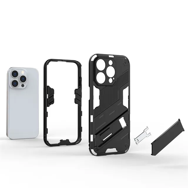 For Funda iPhone 15 Case iPhone 15 Plus 15 Pro Max Cover Housing Armor PC  TPU Shockproof Protective Silicone Phone Back Cover