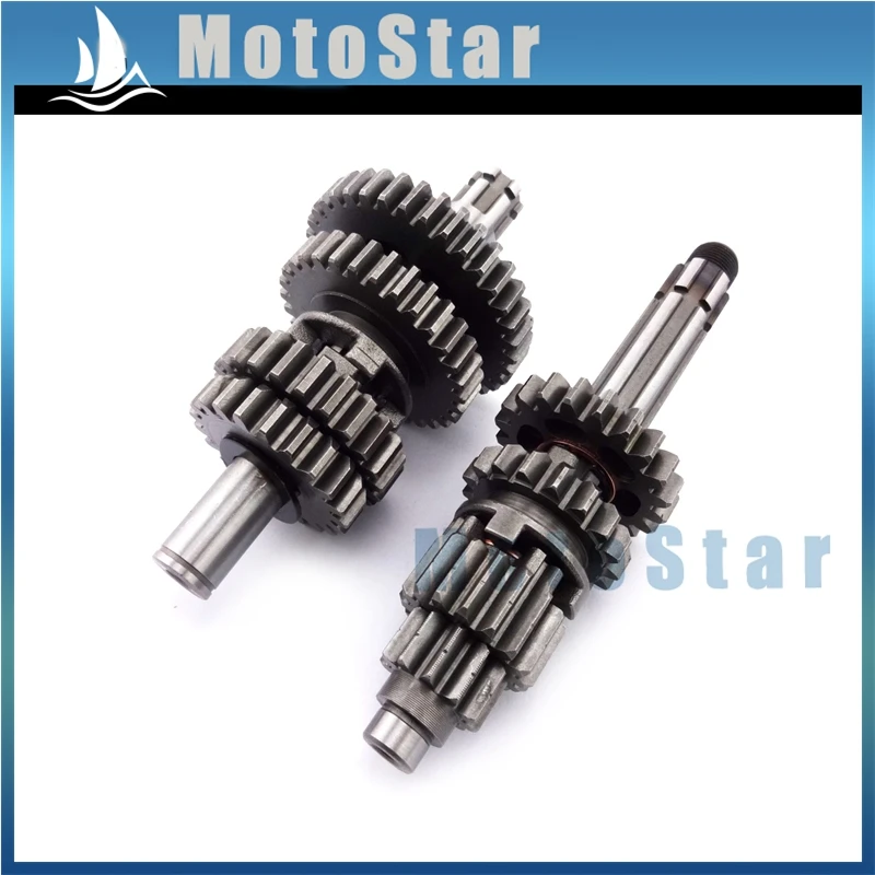 Transmission Gear Box Main Counter Shaft For Chinese YX140 YX150 YX160 YX 140cc 150cc 160cc Engine Pit Dirt Bike Motocross