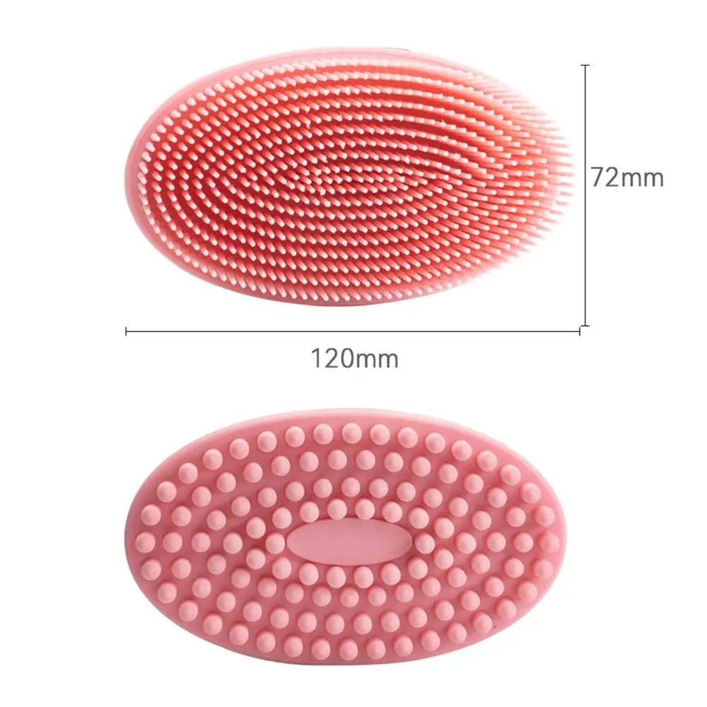 Silicone Double Sided Shower Body Brush Exfoliating Scrubber