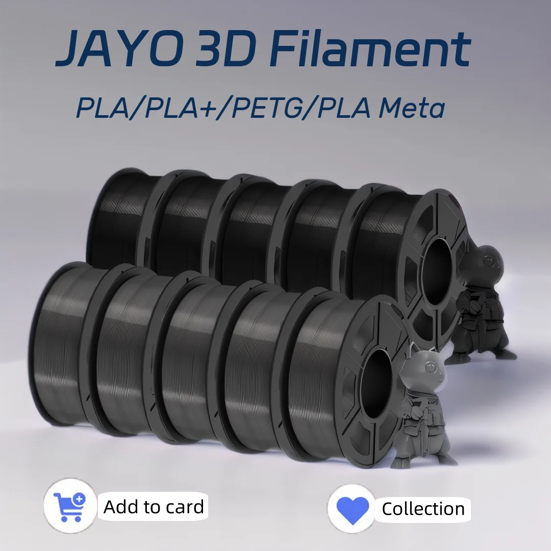 

JAYO 3D Printer PLA/PLA Meta/PETG/PLA PLUS/PLA Matte Filament 1.75mm 10 Rolls 3D Printing Materials for 3D Printer&3D Pen