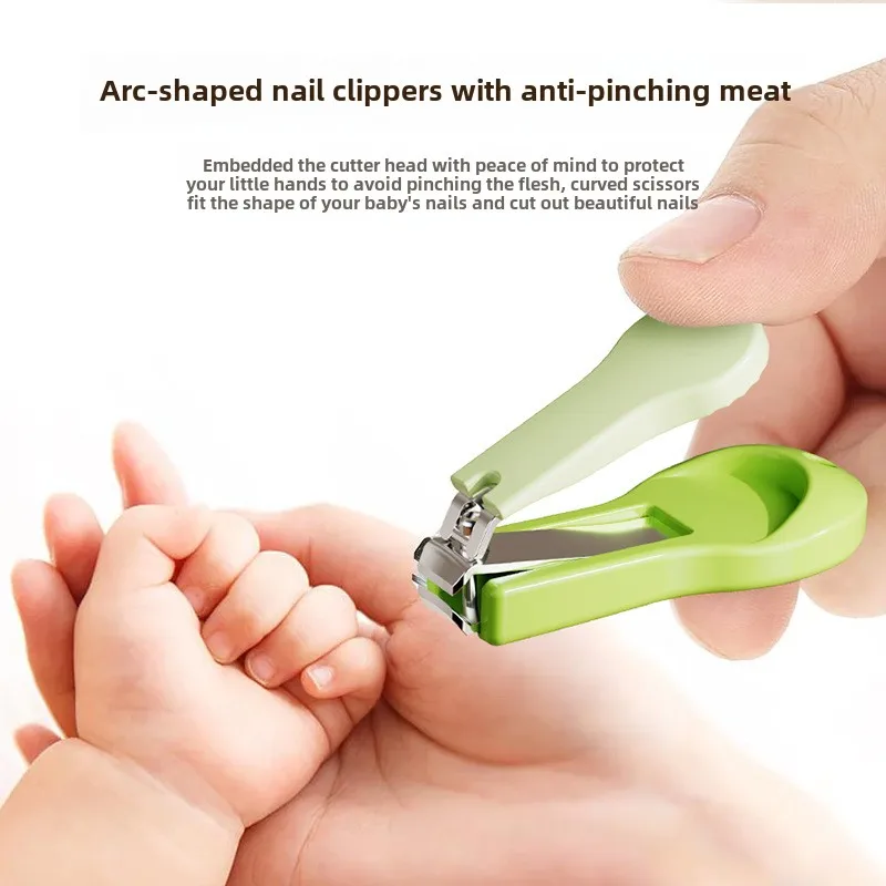 Baby nail clipper set, specialized nail repair tools for newborns, children's files, scissors, anti pinch pliers