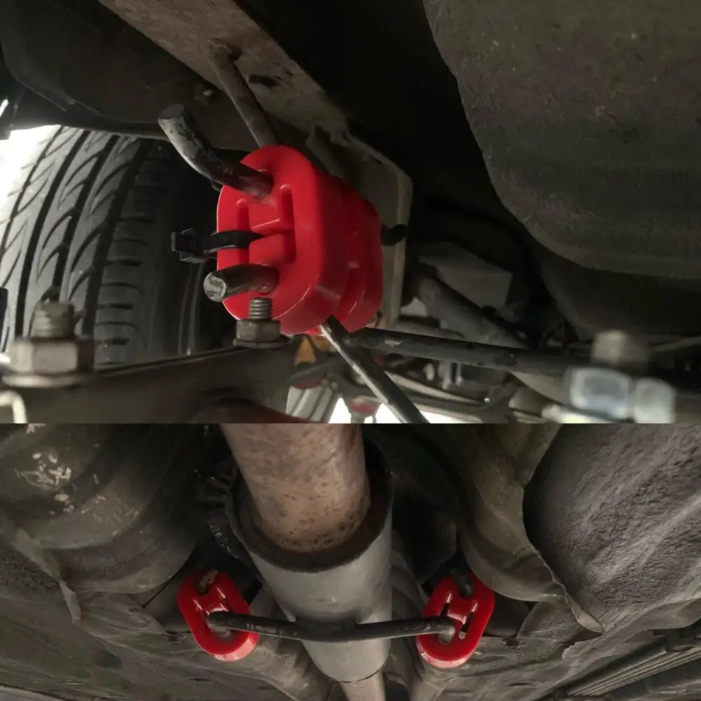 

Universal Tail Pipe Hanger Compact Rigid Red Exhaust Tail Pipe Holder Exhaust Pipe Bracket Simple Installation