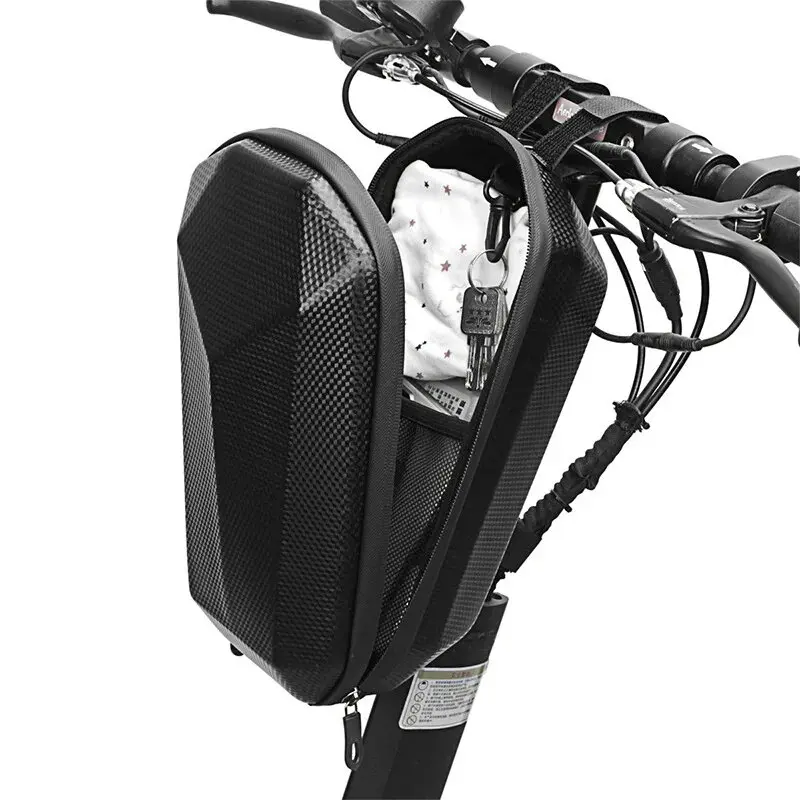 Electric Scooter Front Bag 5L Big Capacity Hard Shell Waterproof Bicycle Storage Bag Portable Hanging Bike Accessories