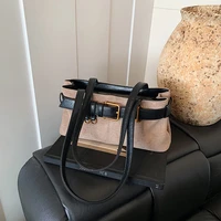 Sac à bandoulière de luxe en cuir PU pour femmes, sac à main en cuir végétalien, fourre-tout tendance avec quincaillerie dorée, nouvelle collection 2025 1