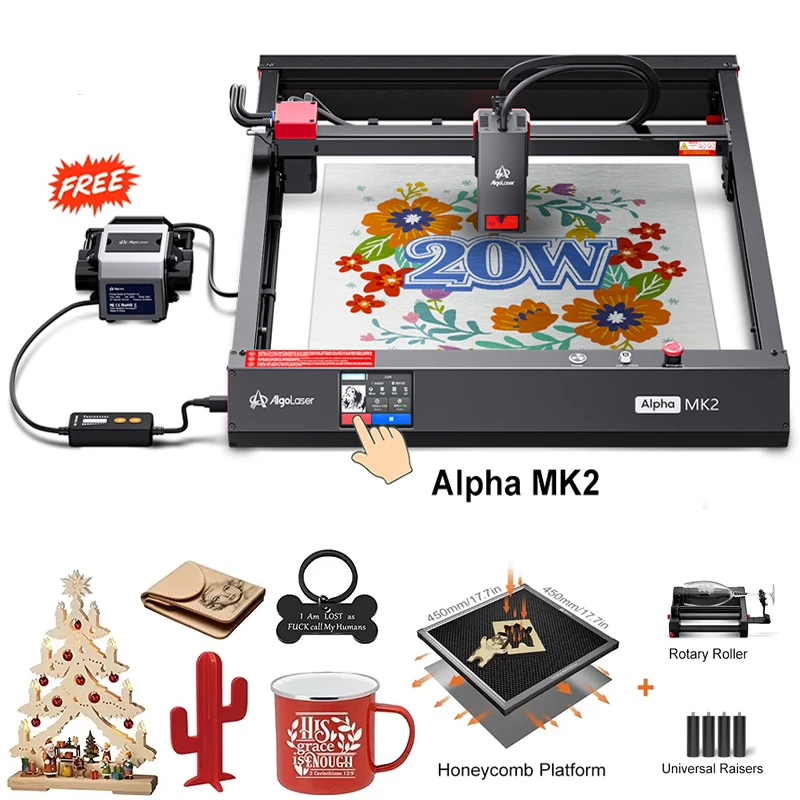 Algolaser Alpha MK2 Laser Engraver and Cutter 40*41CM