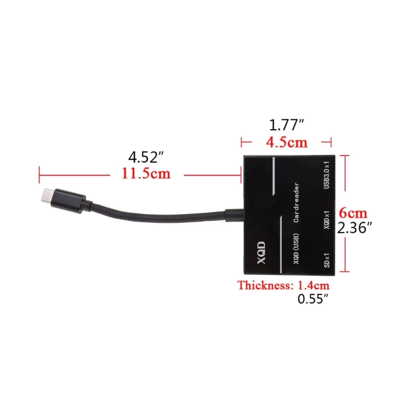 Rocketek Aluminum USB Type to XQD Portable Memory Card Reader Adapter for XQD Card Reader Plug＆Play Hot Swap images - 6
