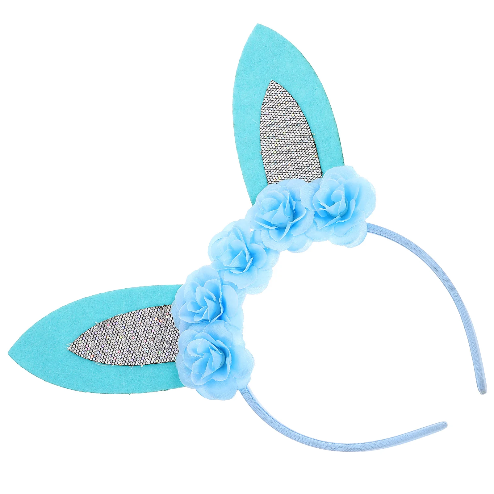 

Cute Rabbit Flower Headband Easter Costume Headband Easter Hair Hoop Easter Party Favor