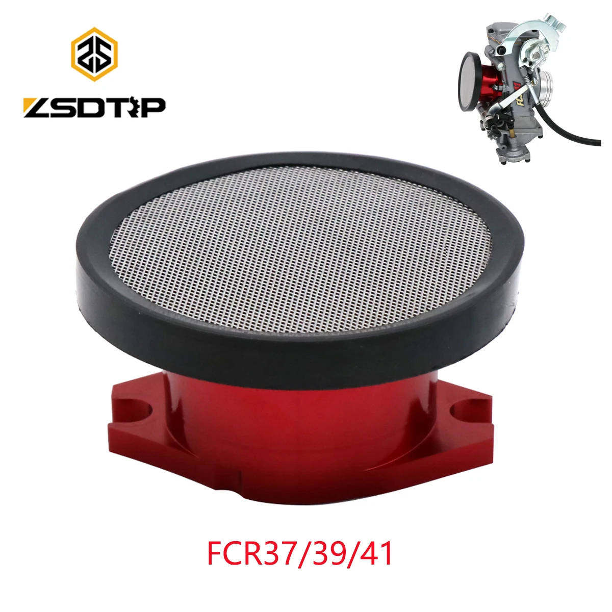 

ZSDTRP для Keihi FCR37/39/41 скоростной стек красный с 74 мм сетчатым комплектом для FCR гоночного карбюратора воздушная Воронка 1130-809-7000