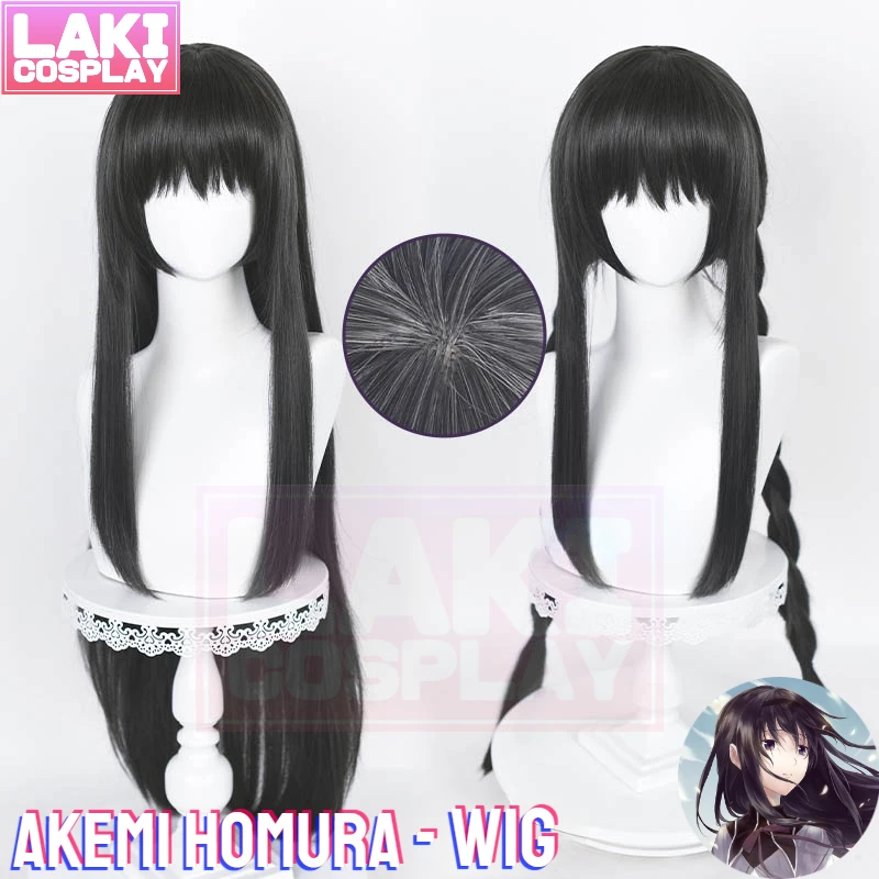 

Anime Puella Magi Madoka Magica Akemi Cosplay Homura Wig Akemi Homura Cosplay Wig Black Long Straight Wig