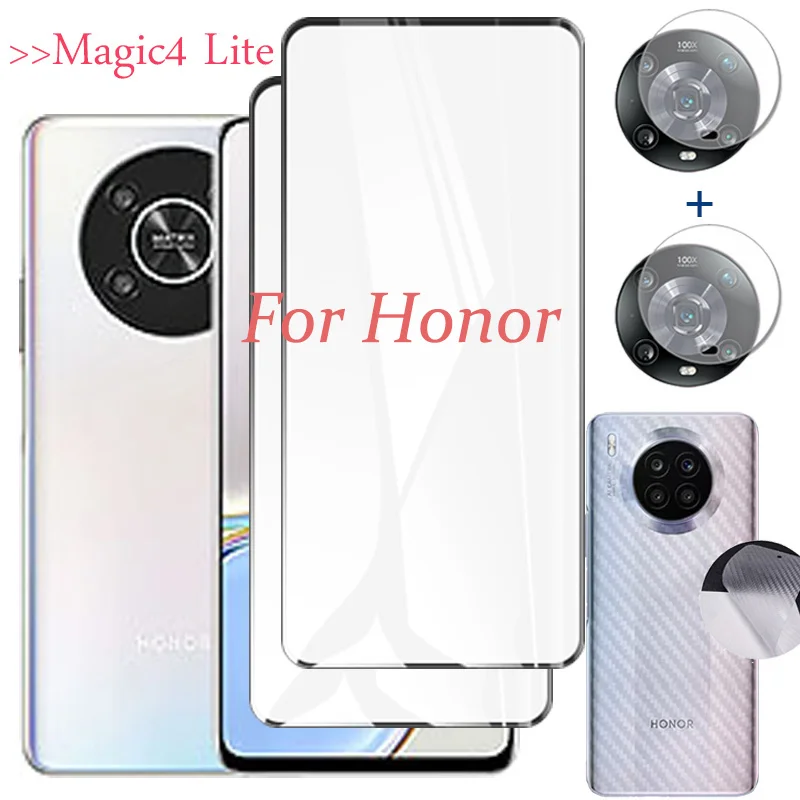 Honor Magic4 Lite 5G Vetro Temperato Vetro Per Honor Magic 4 Lite Pellicola Protettiva Huawei Honor Magic4 Lite Vetro Anteriore E Posteriore Pellicola