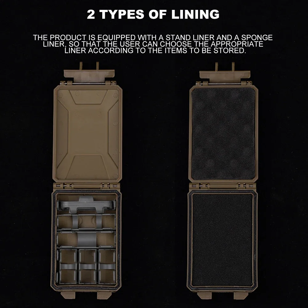 Tactical Box For 18650/AAA/CR123A/18350 Battery Storage Molle