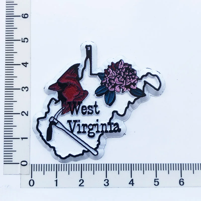 

West Virginia Fridge Magnets Travel 3D Memorial Magnetic Refrigerator