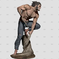 1/24 75mm 1/18 100mm Resin Model Kits Wolfman Figure Unpainted No Color RW-803