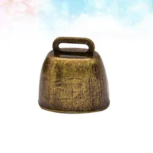 

2Pcs Cowbells Noisemaker Square Shape Calling Bell with Handle for Outdoor Football Game Wedding Class Festival Birthday Party