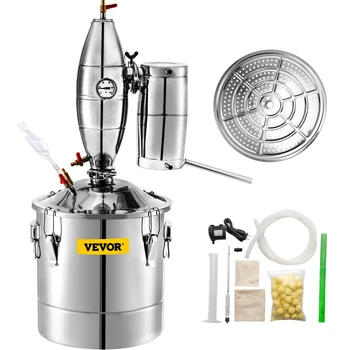 SucceBuy 20L-70L Alcohol Distiller Machine Beer Brewing Equipment DIY Wine Moonshine Apparatus Dispenser Kit Home Appliance 1