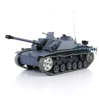 Heng Long 1/16 Scale RC Army Tank 7.0 Customized Stug III 3868 3869 Metal Tracks Wheels Toucan Ready to Run Toys Model TH17423 2